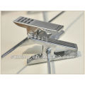 Nature Color Wooden Shirt Hanger With Two Chrome Clips
